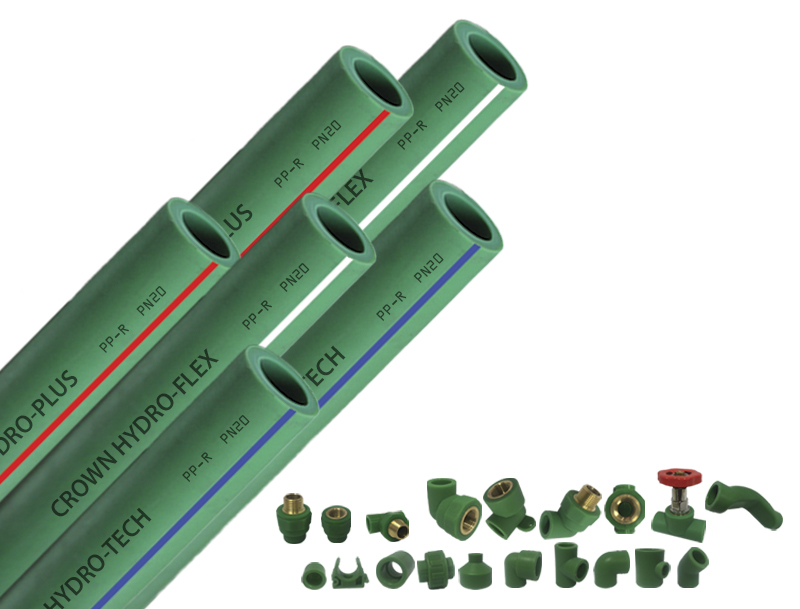CROWN PPR pipes and fittings